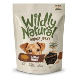 Fruitables Wildly Natural Grilled Bison Strips Dog Jerky Treats - 12 oz Pouch
