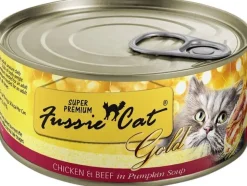 Fussie Cat SP Chicken & Beef Formula in Pumpkin Soup Canned Cat Food - 24/2.82 oz Cans - Case of 1