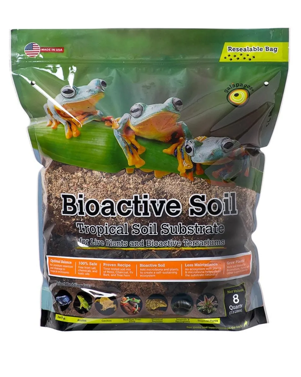 Galapagos Bioactive Tropical Soil Substrate Stand-Up Pouch - 8 qt