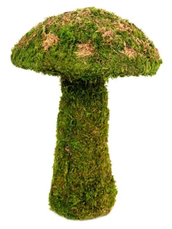 Galapagos Moss Mushroom Decorative Terrarium Ornament - Fresh Green - 14 in - Medium