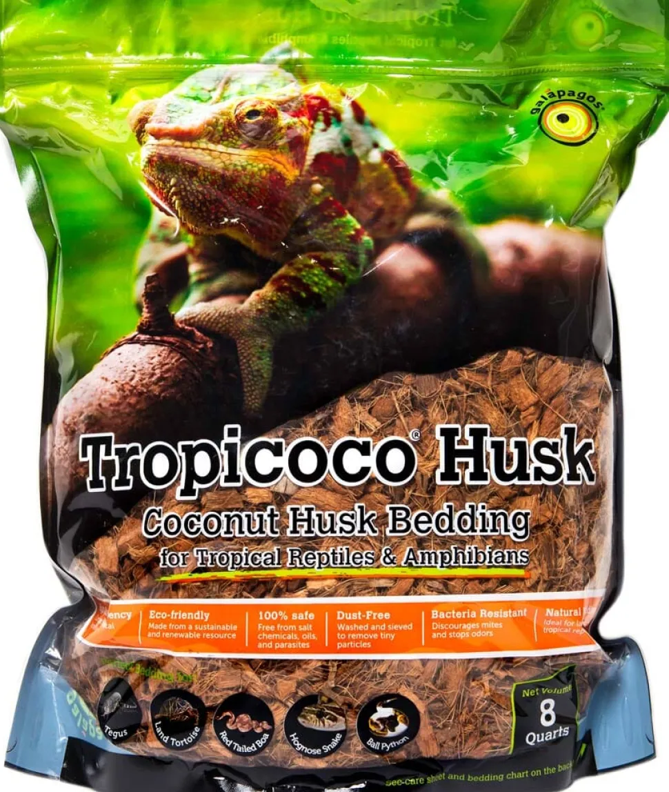 Galapagos Tropicoco Natural Coconut Husk Bedding Substrate - Brown - 8 qt