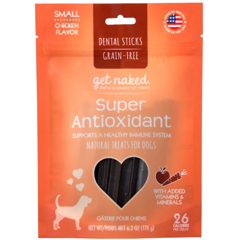 Get Naked Grain-Free Dog Chewy Stick Antioxidants - Small 6.2 Oz