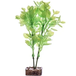 Glofish Multi-Color Plastic Aquarium Plant - Green and Yellow - Medium
