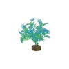 Glofish Multi-Color Plastic Aquarium Plant - Green and Blue - Small