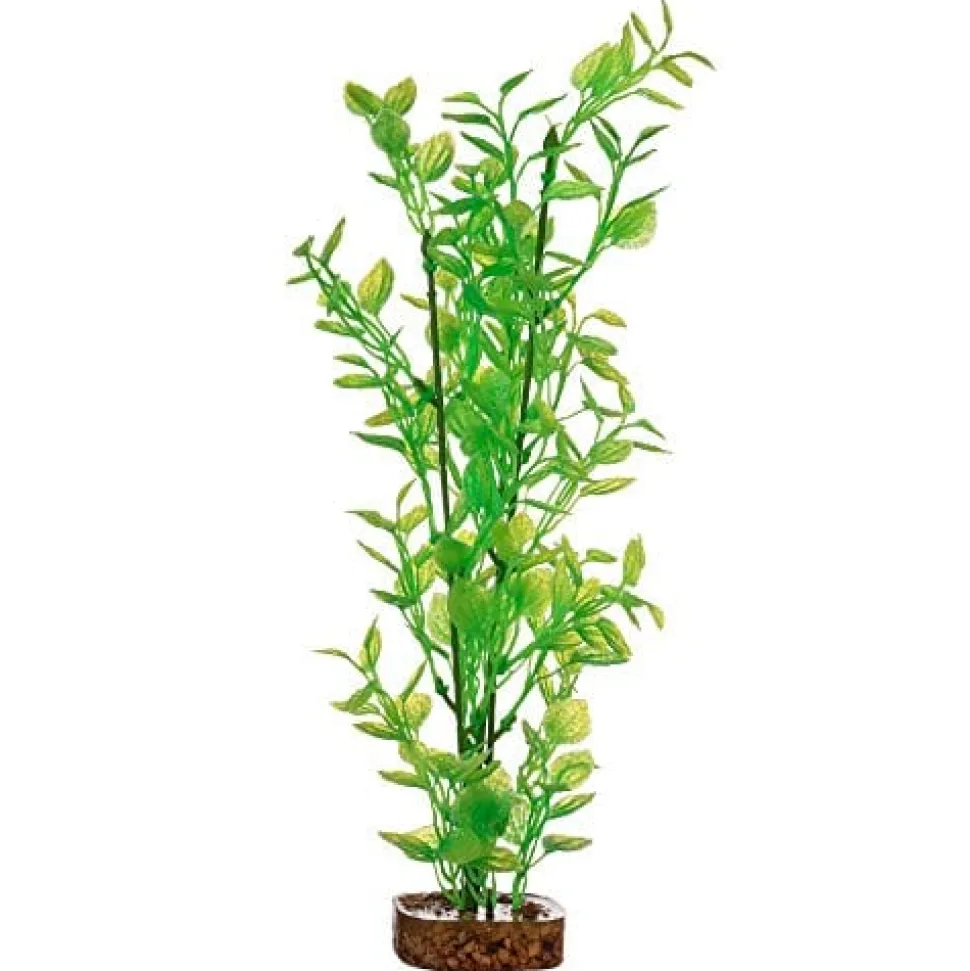 Glofish Multi-Color Plastic Aquarium Plant - Green and Yellow - Large