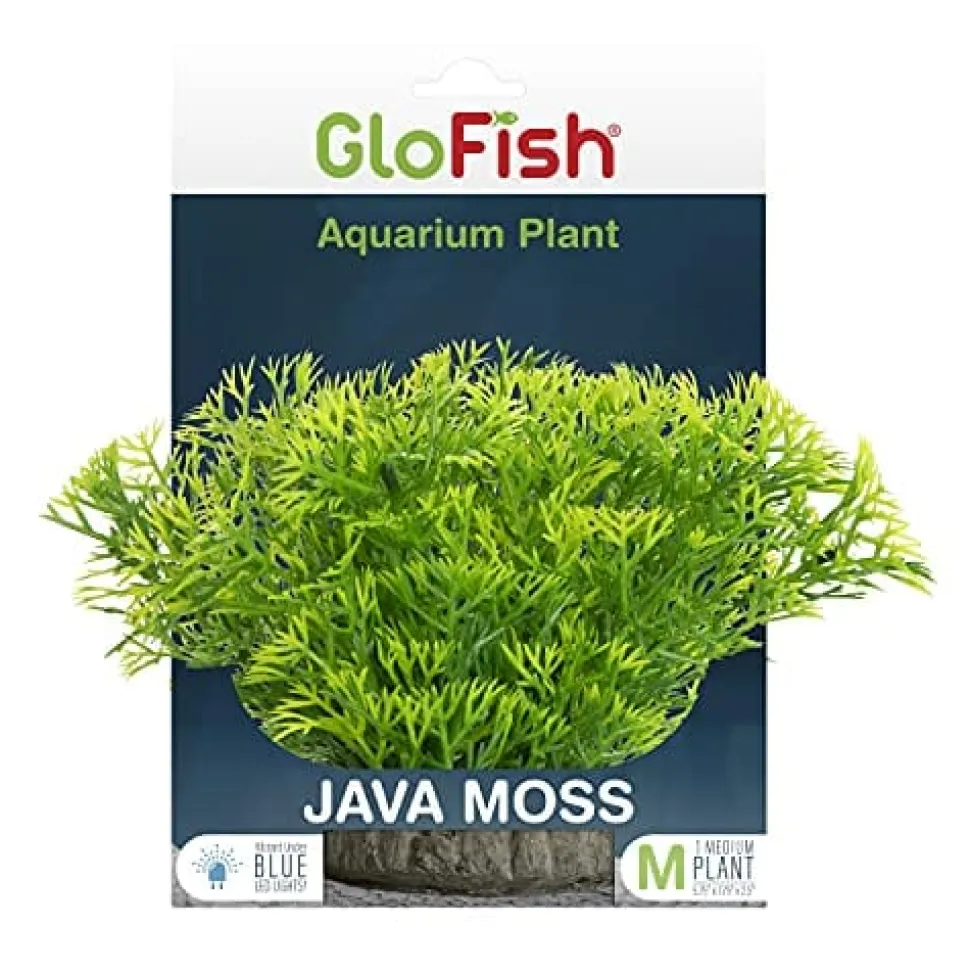 Glofish Plastic Aquarium Plant - Java Moss - Medium