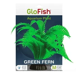 Glofish Plastic Aquarium Plant - Green Fern - Medium