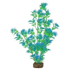 Glofish Plastic Aquarium Plant - Green and Blue - Extra Large