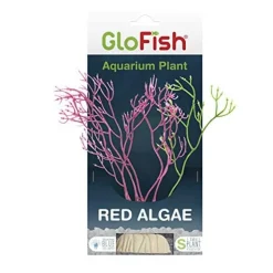 Glofish Plastic Aquarium Plant - Red Algae - Small