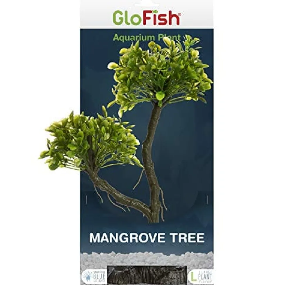 Glofish Plastic Aquarium Plant - Mangrove Tree - Large