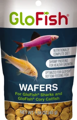 Glofish Wafer Shark/Cory Fish Food - 1.58 Oz