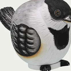 Gord-O Chickadee Bird House - Black/White - 8.6 X 5.7 X 6.2 In