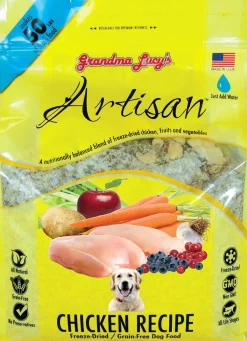 Grandma Lucy's Artisan Grain-Free Chicken Freeze-Dried Dog Food - 10 lb Bag