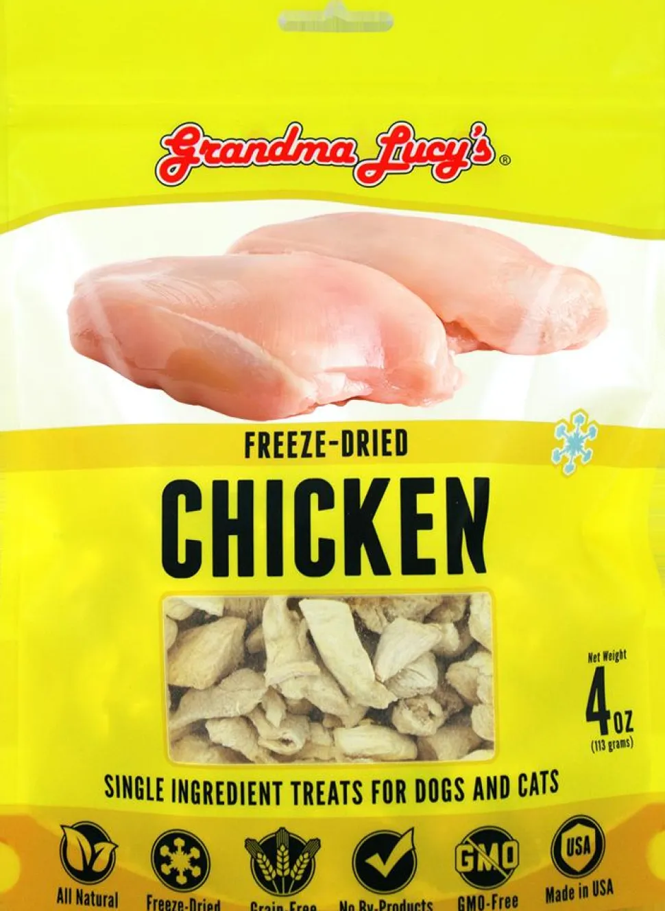 Grandma Lucy's Chicken Freeze-Dried Dog Treats - 3.5 oz Bag