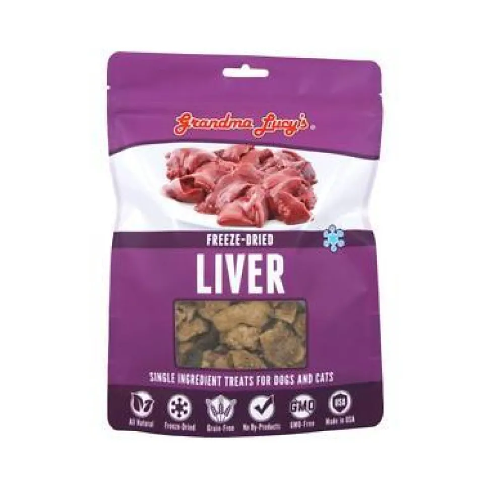 Grandma Lucy's Liver Freeze-Dried Dog Treats - 2.5 oz Bag