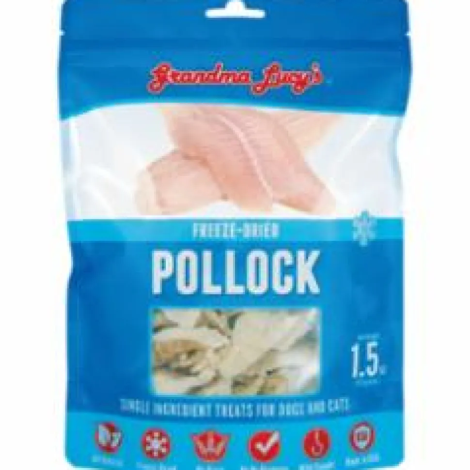 Grandma Lucy's Pollock Freeze-Dried Dog Treats - 1.5 oz Bag