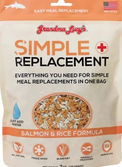 Grandma Lucy's Salmon & Rice Upset Stomach Formula Freeze-Dried Supplemental Cat Treats - 7 Oz Bag