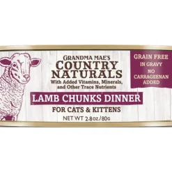 Grandma Mae's Country Naturals Cat Chunk Grain-Free Lamb - 2.8 Oz - Case of 24