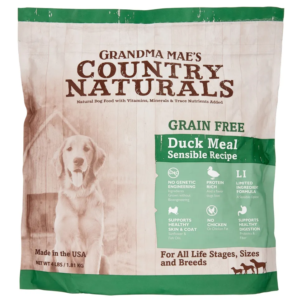 Grandma Mae's Country Naturals Dog Limited Ingredient Diet Grain-Free Duck - 4 lbs