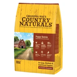 Grandma Mae's Country Naturals Puppy Chicken and Rice Formula Dry Dog Food - 12 Lbs