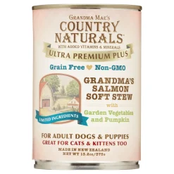 Grandma Mae's Country Naturals Dog Ultra Grain-Free Salmon - 13.2 Oz - Case of 12