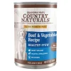 Grandma Mae's Country Naturals Premium Healthy Beef Stew and Vegetables Canned Dog Food - 13 Oz - Case of 12