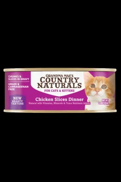 Grandma Mae's Country Naturals Grain-Free Chicken Slices in Gravy Canned Cat Food - 2.8 Oz - Case of 24