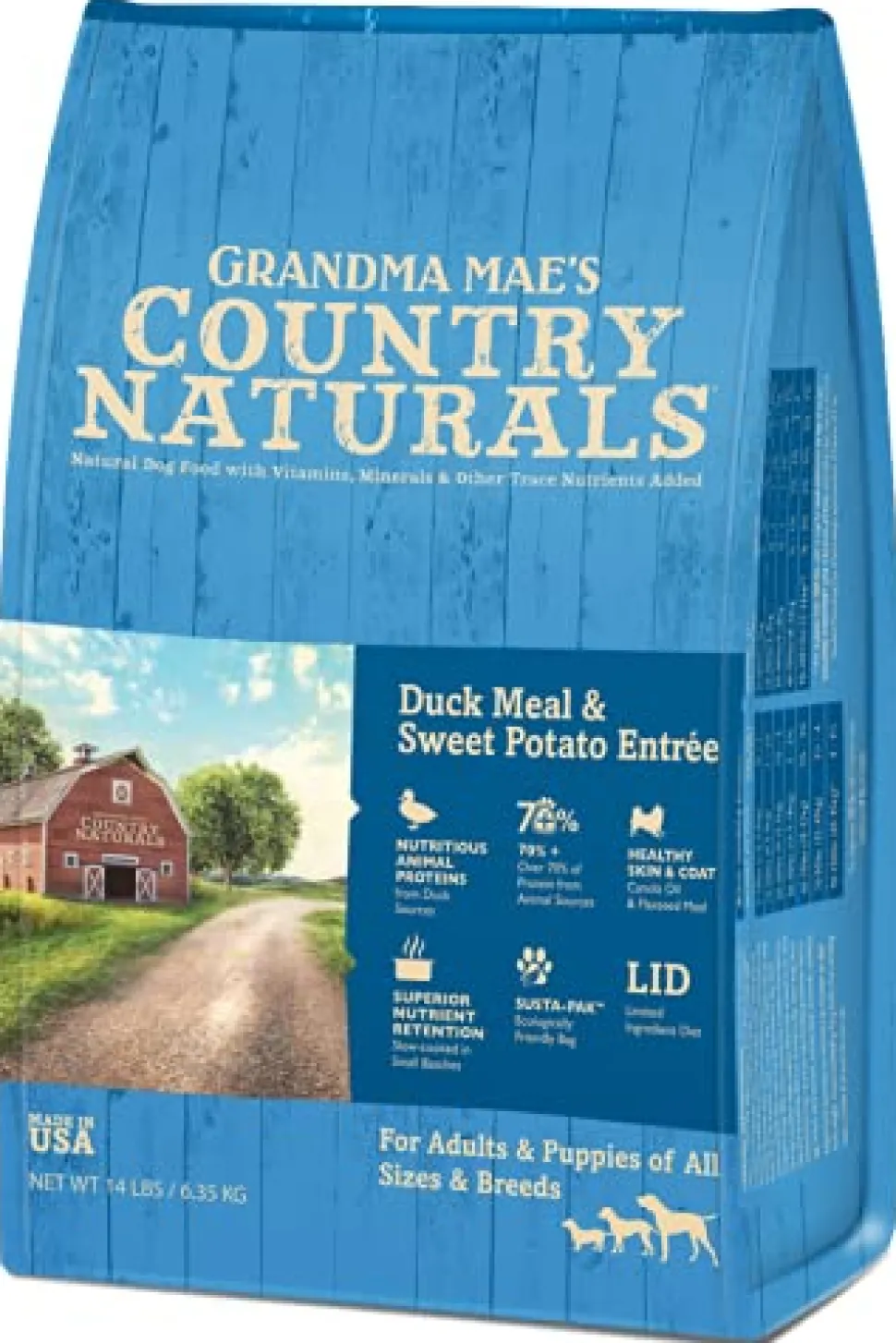 Grandma Mae's Country Naturals Dog Duck Meal Sweet Potato - 25 lbs