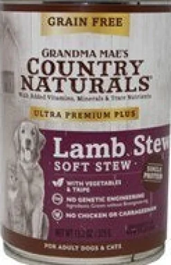 Grandma Mae's Country Naturals Dog Ultra Grain-Free Lamb - 13.2 Oz - Case of 12