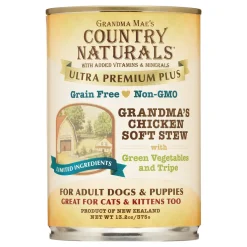 Grandma Mae's Country Naturals Dog Ultra Grain-Free Chicken - 13.2 Oz - Case of 12