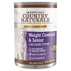 Grandma Mae's Country Naturals Premium Senior Weight Control Chicken Stew Canned Dog Food - 13 Oz - Case of 12