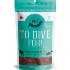 Granville Island Pet Treatery To Dive For! Salmon & Tuna Dehydrated Dog and Cat Treats - 3.17 oz Bag