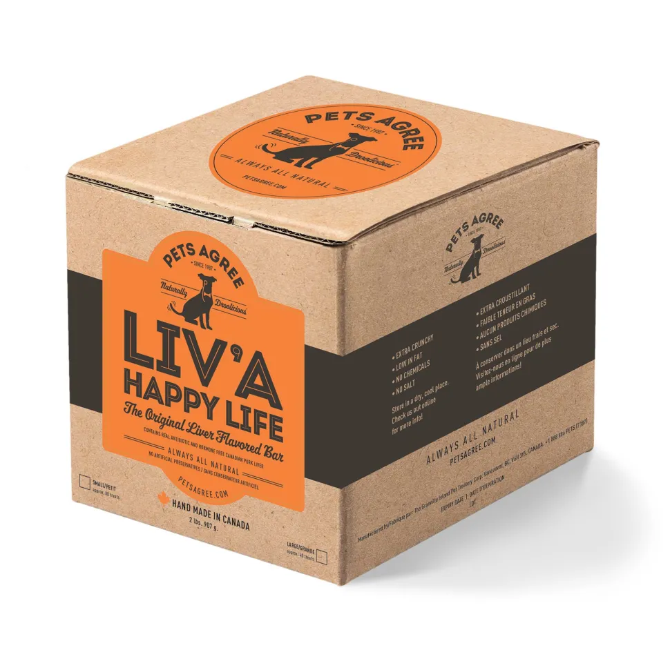 Granville Island Pet Treatery Pets Agree Liver Small Biscuit Crunchy Dog Treats -