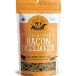 Granville Island Pet Treatery It's Like a Healthy Bacon Cheeseburger! Pork & Cheese Soft and Chewy Cat and Dog Treats - 7.41 oz Bag
