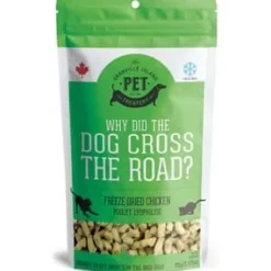 Granville Island Pet Treatery Why Did the Dog Cross the Road? Chicken Freeze-Dried Dog and Cat Treats - 3.17 oz Bag