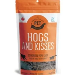 Granville Island Pet Treatery Hogs and Kisses Pork Liver Dehydrated Dog and Cat Treats - 3.17 oz Bag