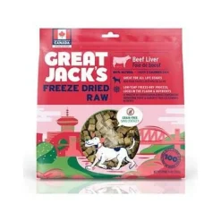 Great Jacks Beef Liver Freeze-Dried Jerky Dog Treats - 14 Oz