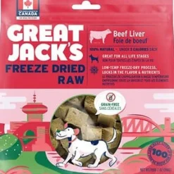 Great Jacks Beef Liver Freeze-Dried Jerky Dog Treats - 7 Oz