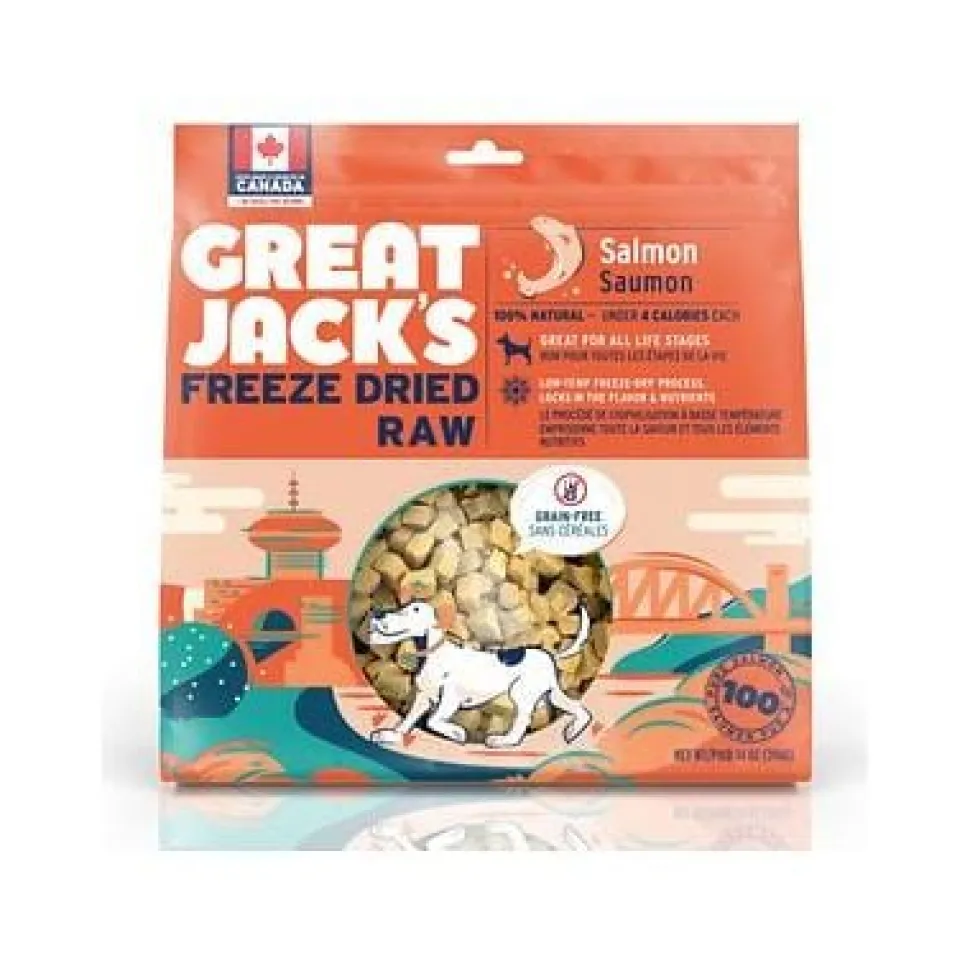 Great Jacks Salmon Freeze-Dried Jerky Dog Treats - 14 Oz