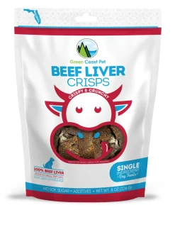Green Coast Pet Beef Liver Crispy and Crunchy Dog Treats