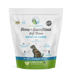 Green Coast Pet Hemp + SuperBlend Fish Flavored Soft Dog Chews - 3.17 Oz