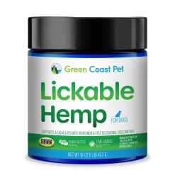 Green Coast Pet Lickable Actives Hemp Dog Supplement - 16 Oz