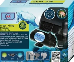 Green Killing Machine Clip-On Aquatic UV Sterilizer Kit - 3 Watt - 20 Gal