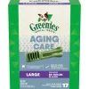 Greenies Aging Care Large Tub Treat Pack Dental Dog Treats - 27 oz