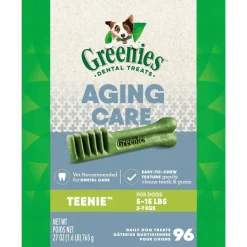 Greenies Aging Care Teenie Tub Treat Pack Dental Dog Treats - 27 oz