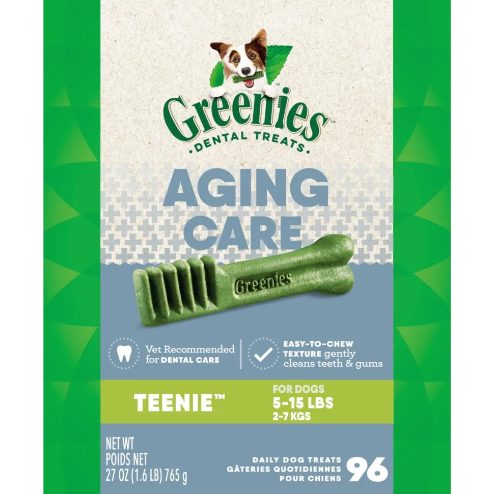 Greenies Aging Care Teenie Tub Treat Pack Dental Dog Treats - 27 oz