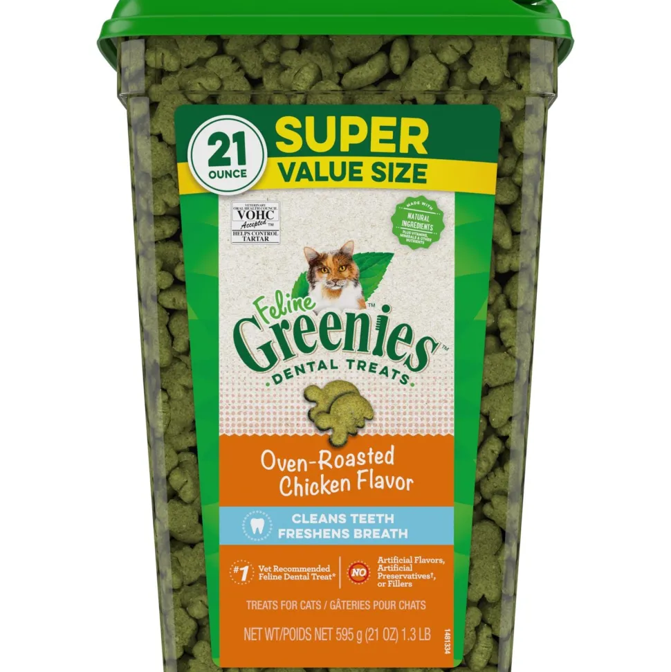 Greenies Feline Chicken Dental Cat Treats - 21 oz