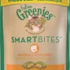 Greenies Feline SmartBites Hairball Control Chicken Dental Cat Treats - 2.1 oz