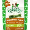 Greenies Gingerbread Soft and Chewy Dog Treats - Teenie - 6 Oz