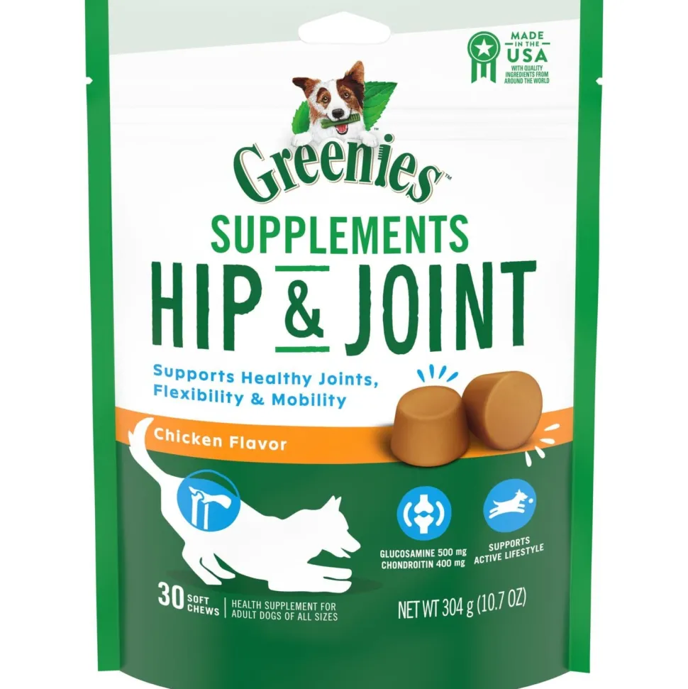Greenies Hip & Joint Supplement for Dogs - 30 Count - 10.7 oz